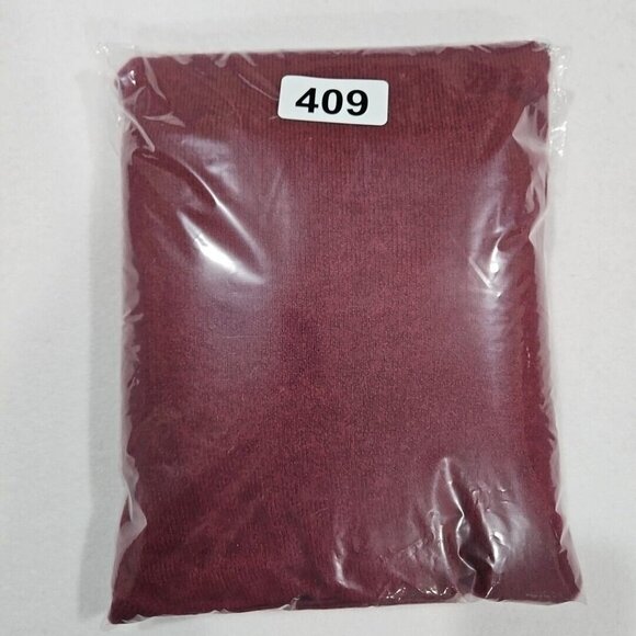 J Crew Womens Turtleneck Sweater Medium Burgendy Alpaca Merino Wool Side Slit - Picture 10 of 11